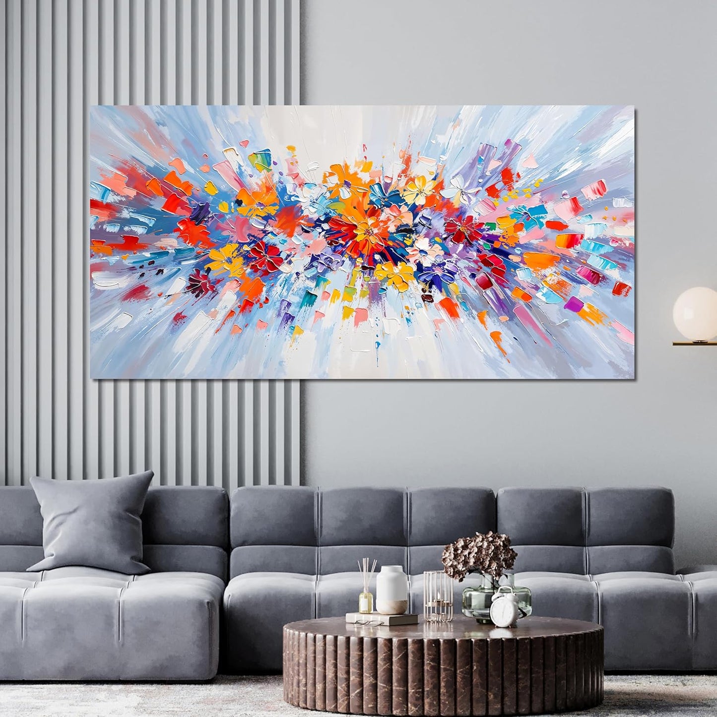 Canvas Oversized Wall Art Decor Large Wall Art Pictures for Living Room Modern Landscape Wall Art Prints Botanical Canvas Art Wall Decor Nature Forest Wall Art Decorations Bedroom Office Decor 29"X58"