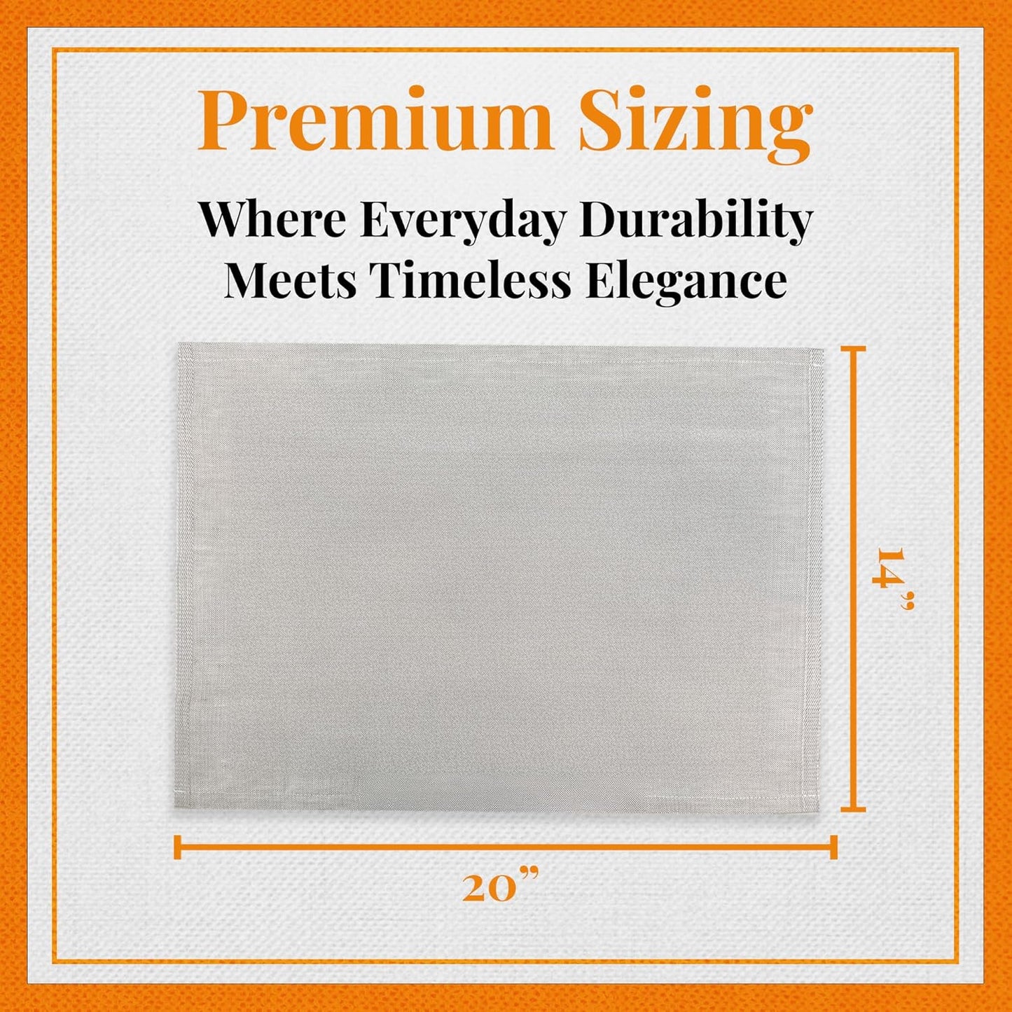 Premium European Cloth Table Linen Placemats - 56% Cotton 44% Linen Fabric, Jacquard Woven Design - for Occasions or Daily Use - Machine Washable - Carlo Lamperti Italy - Natural, 20"x14" (Set of 4)