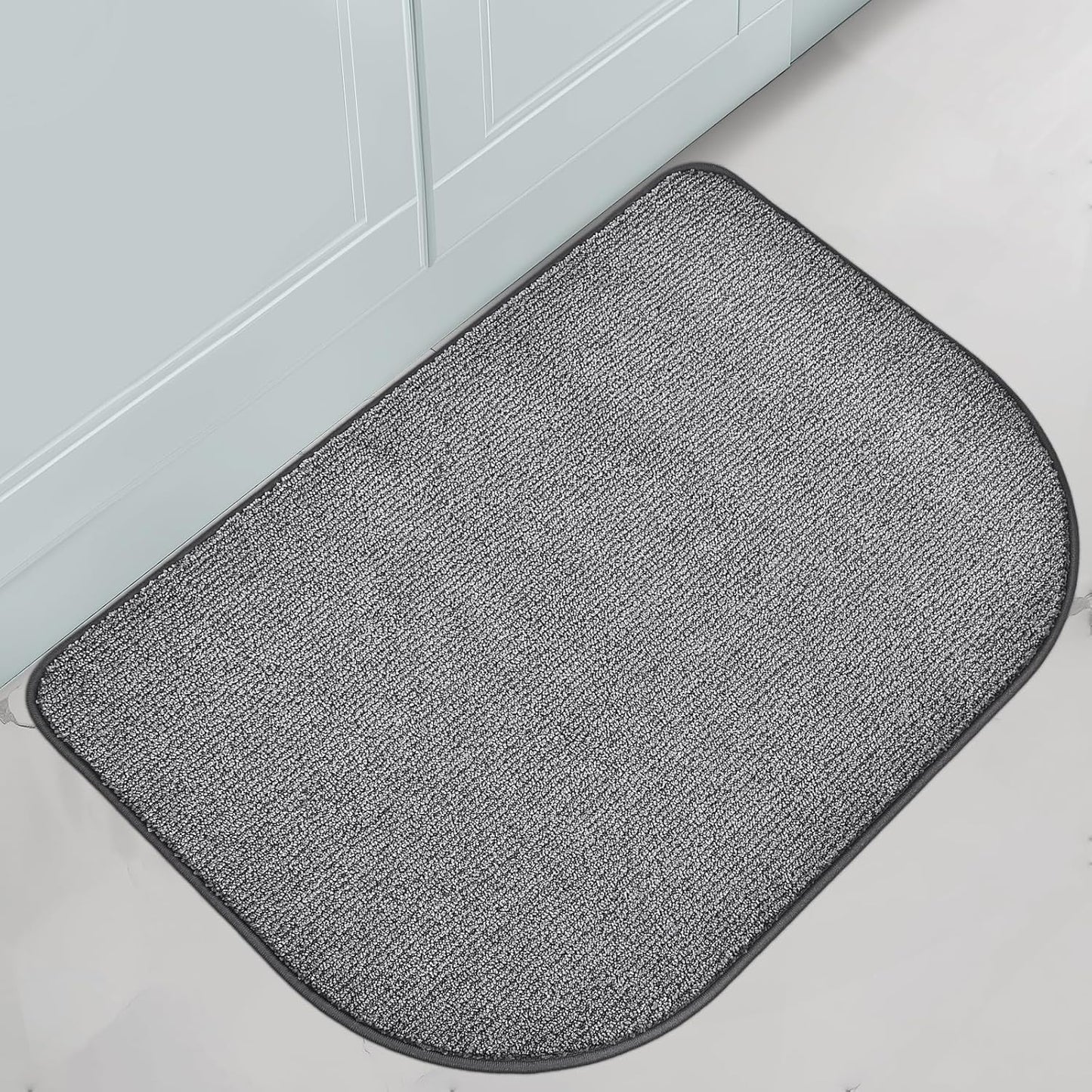 Washable Kitchen Rug 24" x 35.5" / 60cm x 90cm, Non Slip Kitchen Mat for Floor, Absorbent Indoor Throw Rug for Laundry, Bathroom, Bedroom, Door