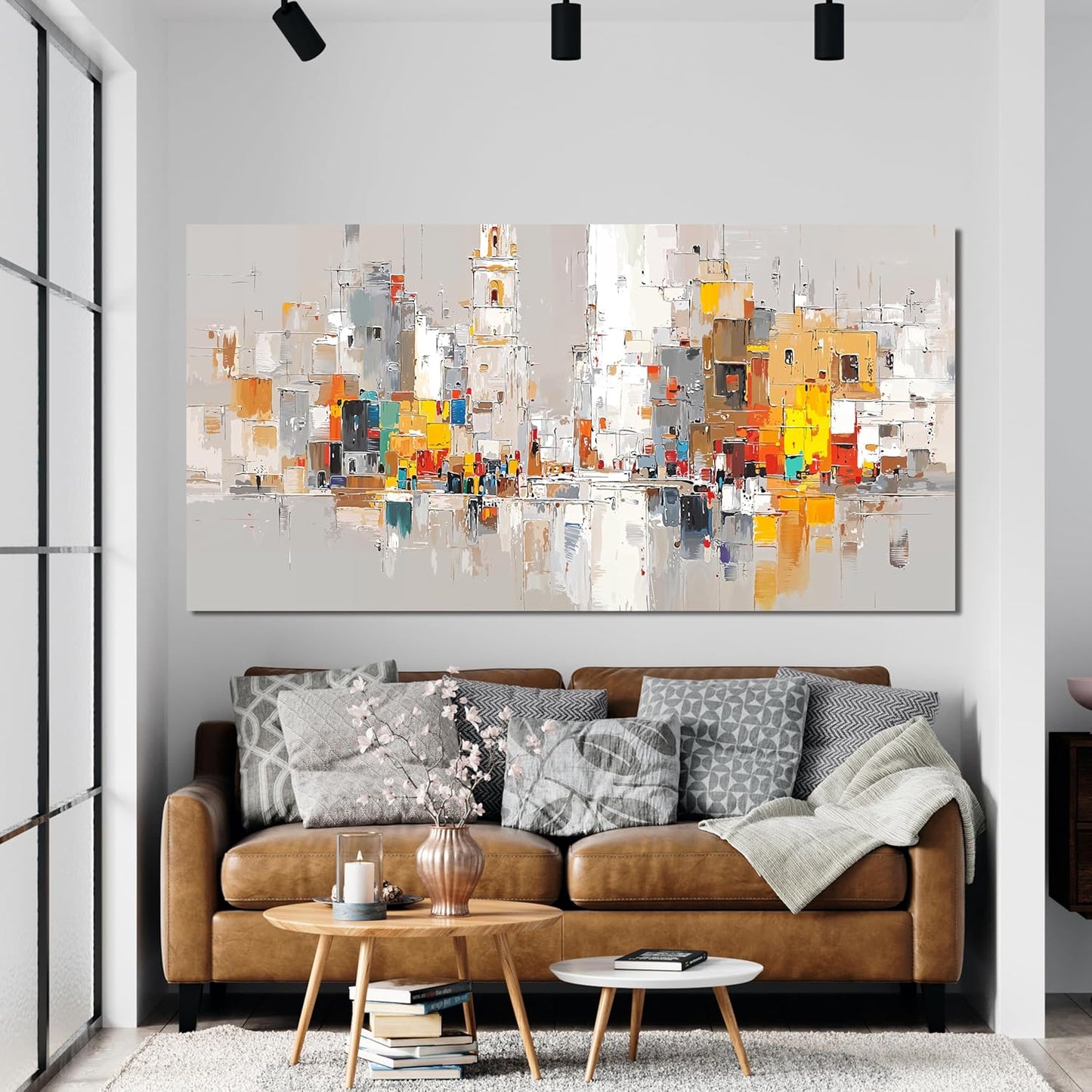 Canvas Wall Art Decor Modern Wall Art for Living Room Colorful Abstract Wall Art Prints Artwork for Walls Abstract Art Pictures Abstract Canvas Art Wall Decor Bedroom Office Decorations 20" X 40"