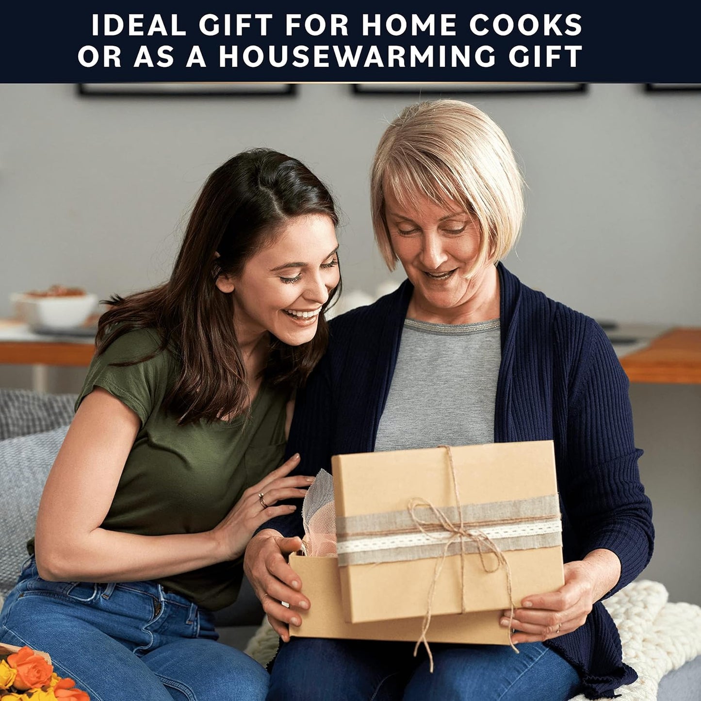 Home Hero 32-Piece Stainless Steel Kitchen Utensil Set - Heat-Resistant Nonstick Silicone Tools - Durable Stainless Steel Cooking Tools - Measuring Cups & Spoons with Holder - 32 Pc, Silver