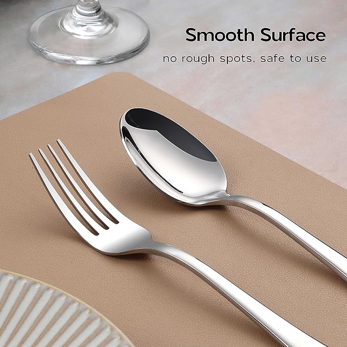 Onader 40 Piece Heavy Duty Silverware Set, Stainless Steel Flatware Cutlery Set for 8