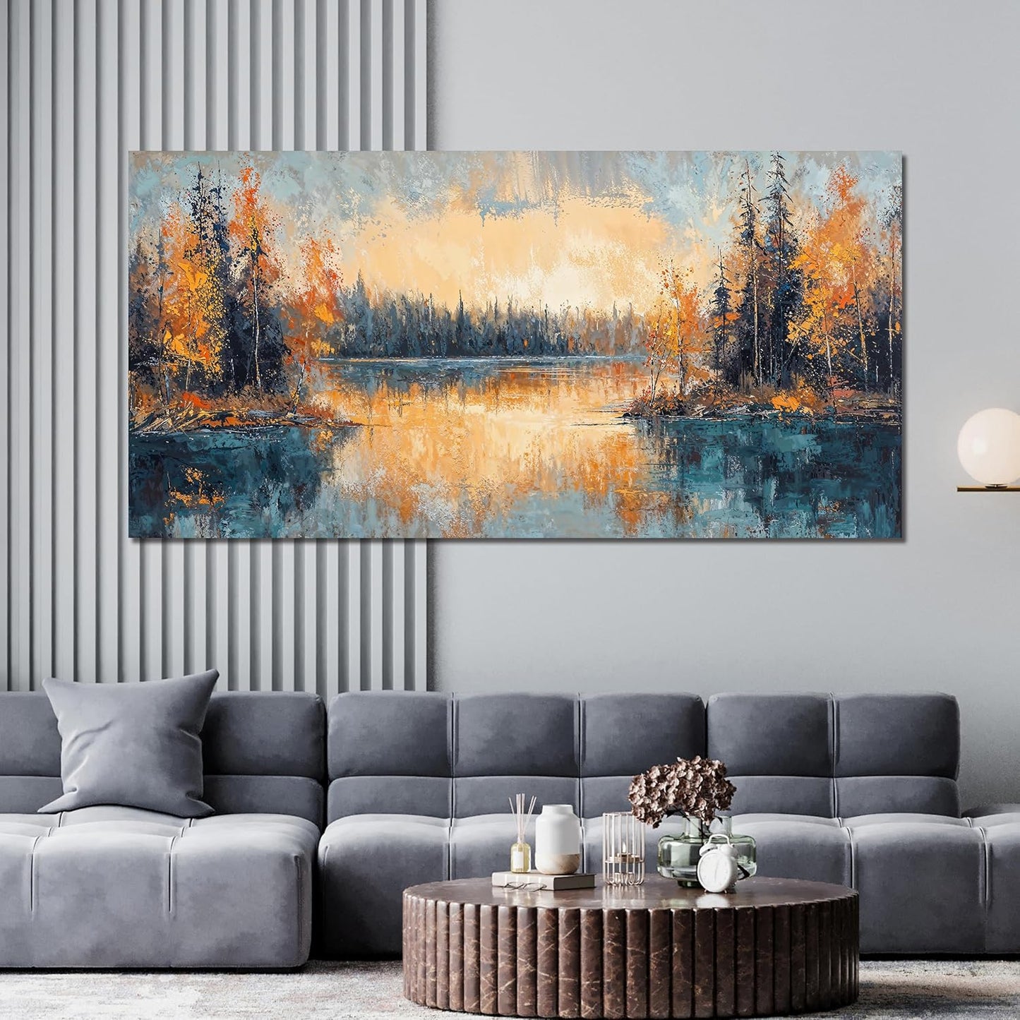 Canvas Wall Art Decor Large Wall Art for Living Room Canvas Art Wall Decor Nature Landscape Wall Art Pictures Vintage Nightfall Wall Art Decor Large Artwork for Walls Home Office Wall Decor 29" X 58"