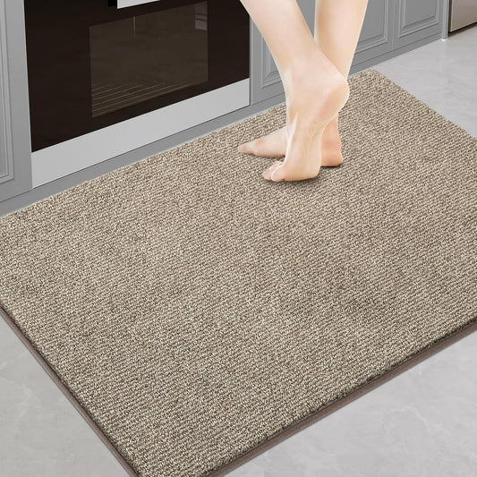 Washable Kitchen Rug 24" x 35.5" / 60cm x 90cm, Non Slip Kitchen Mat for Floor, Absorbent Indoor Entryway Rug for Laundry, Bathroom, Bedroom