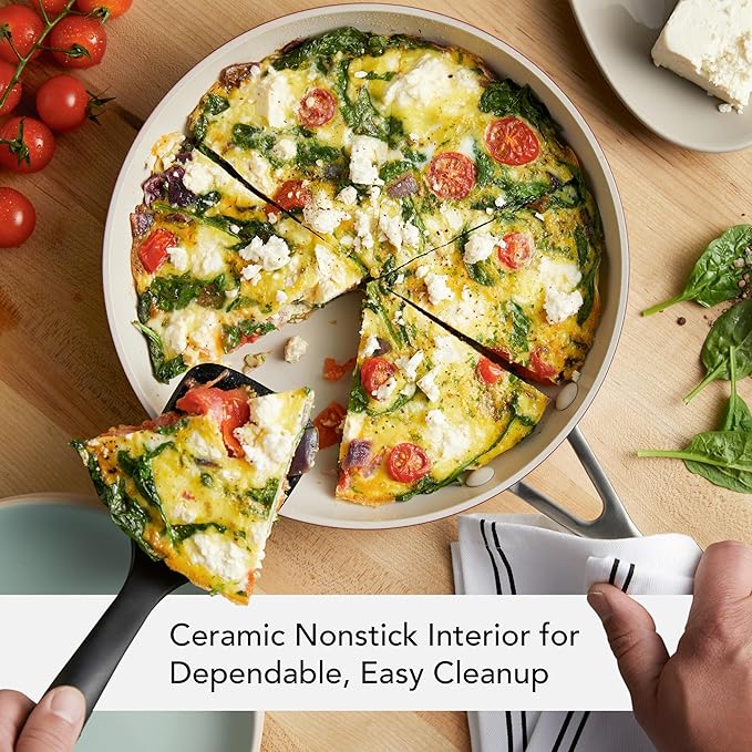 KitchenAid Hard Anodized Ceramic Nonstick Frying Pan/Skillet, 10 Inch - Empire Red