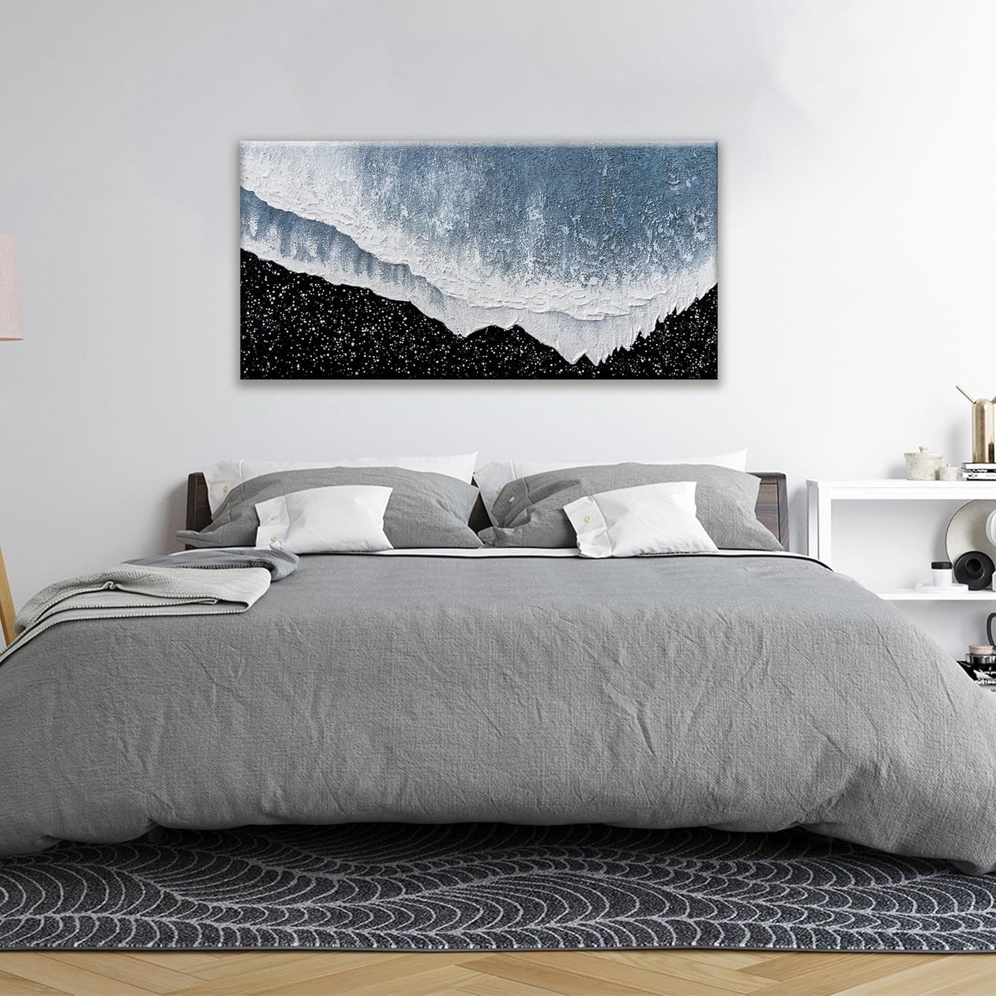 Canvas Wall Art Decor Modern Canvas Wall Art For Living Room Large Beach Wall Art Prints Artwork for Walls Black and White Wall Art Decor Bedroom Office Kitchen Wall Decor 24" x 48"