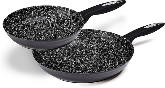 Zyliss Cook Ultimate Nonstick 2-Piece Fry Pan Value Set - Ceramic Frying Pan - Non-Stick & Induction Frying Pan - Dishwasher and Metal Utensil Safe Cooking Pan - 8 inches and 11 inches