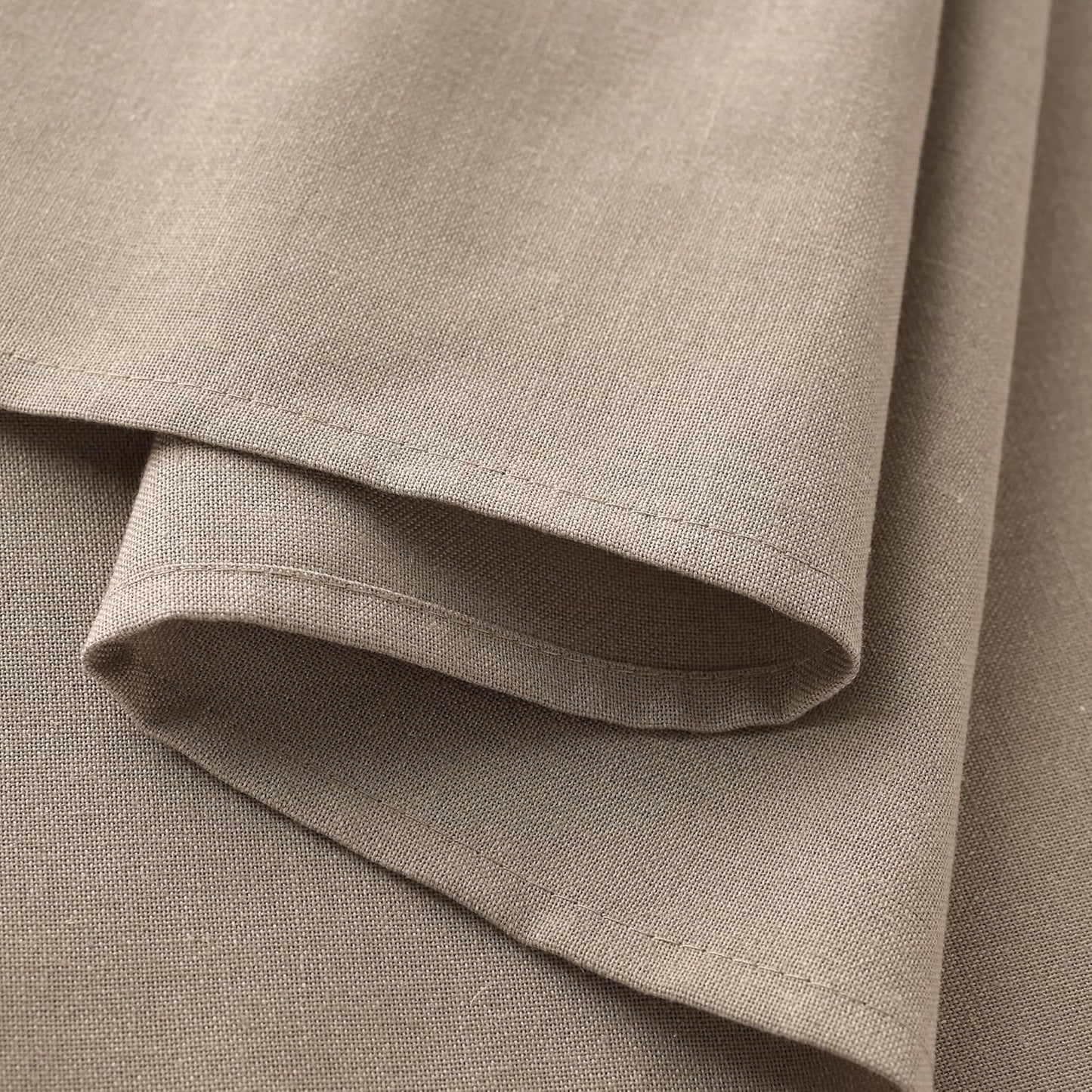 Khaki Textured Linen Rectangle Table Cloth Burlap Tan Light Brown Tablecloth Rectangular Dining Table Cover Kitchen Decorations Boho Farmhouse Linen Tablecloths for Rectangle Tables 60x84 Inch