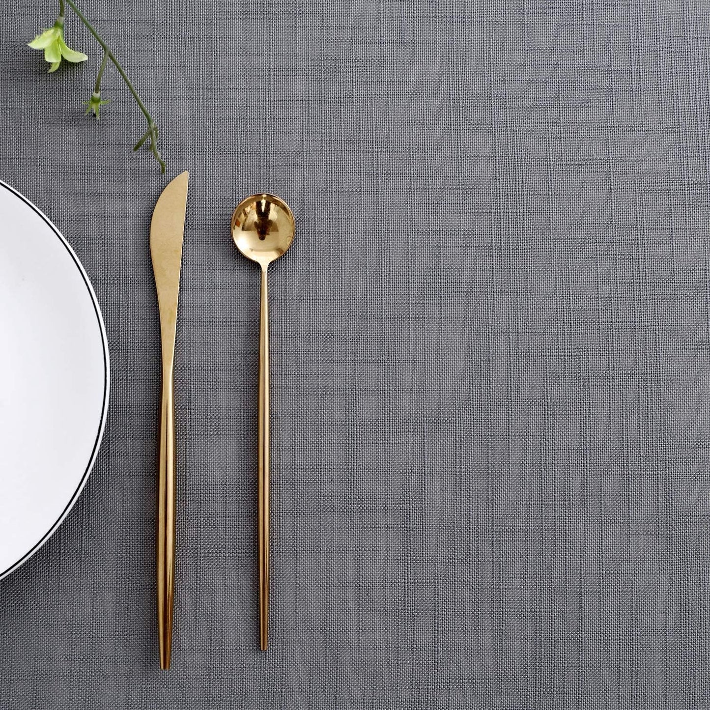 maxmill Lux Faux Linen Tablecloth with Slubby Texture Wrinkle Free Anti-Shrink Soft Table Cloth for Kitchen Dining Tabletop for Outdoor and Indoor Use Rectangle 60 x 84 Inch Neutral Gray