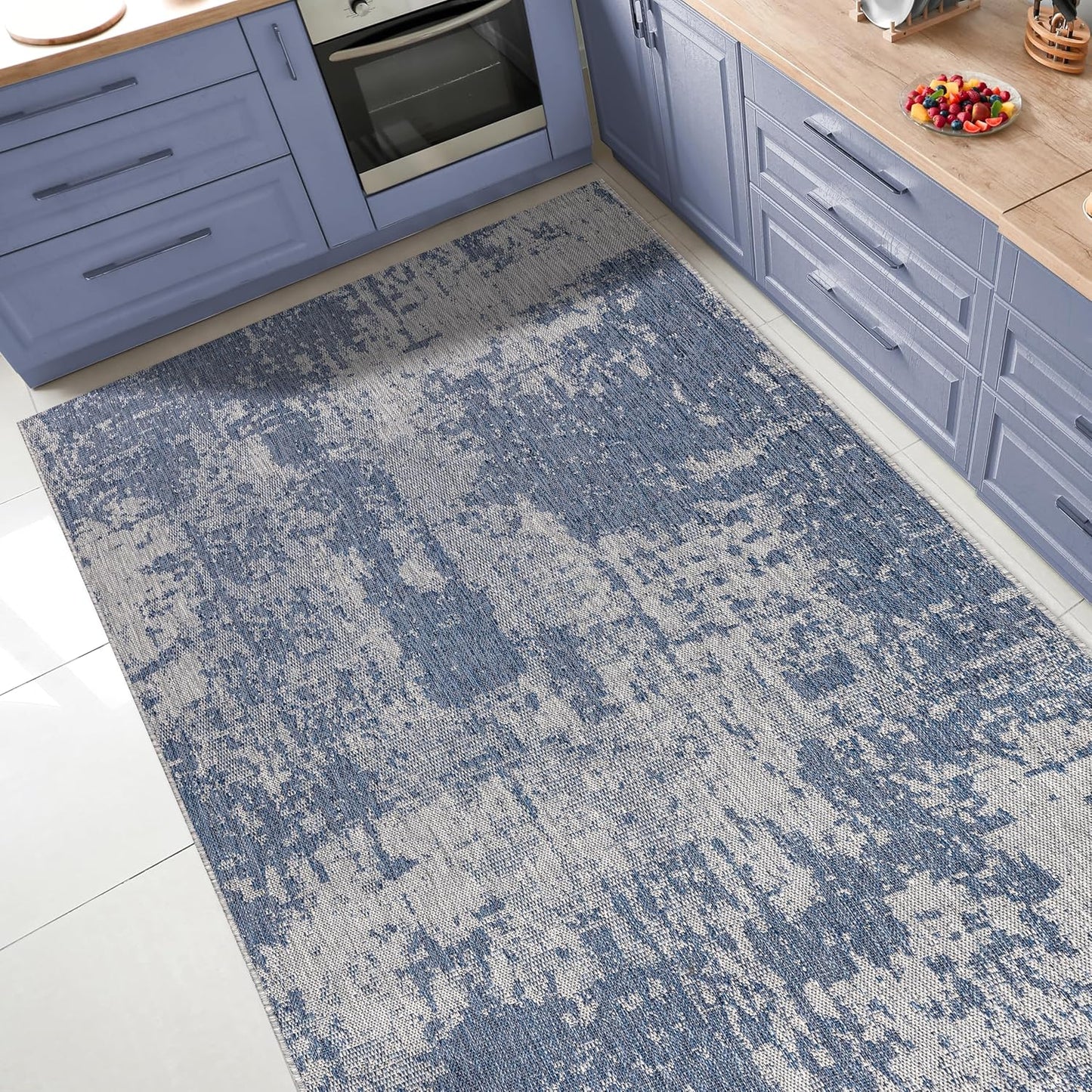 Keen Home Design Terrace Outdoor Area Rug - 9x12 Washable Indoor/Outdoor Rug for Patio, Kitchen, Balcony, Beach, Garden, Deck and Porch, Size: 8'10"x12'