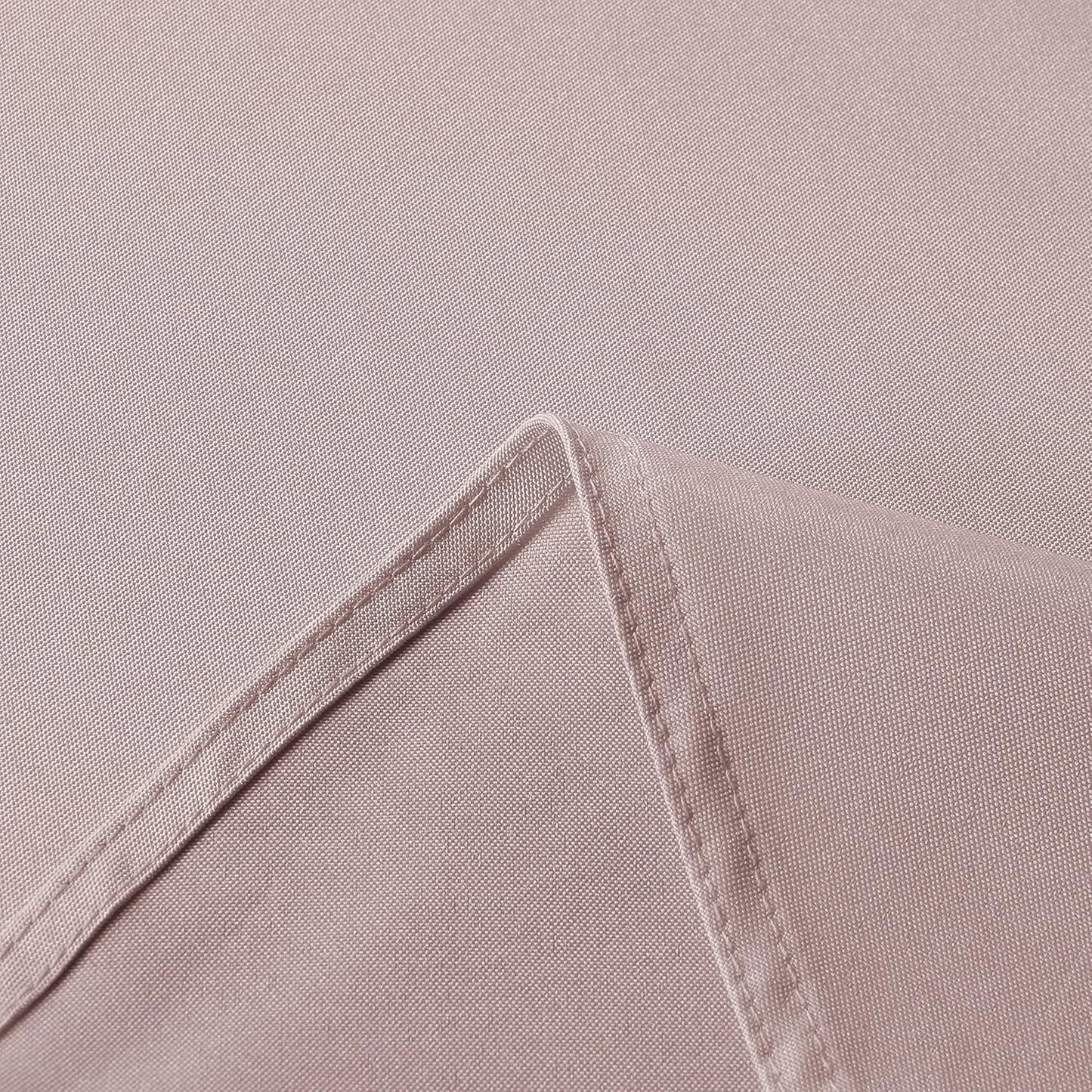 sancua Rectangle Tablecloth - 60 x 120 Inch - Stain and Wrinkle Resistant Washable Polyester Table Cloth, Decorative Fabric Table Cover for Dining Tables, Buffet Parties and Camping, Blush