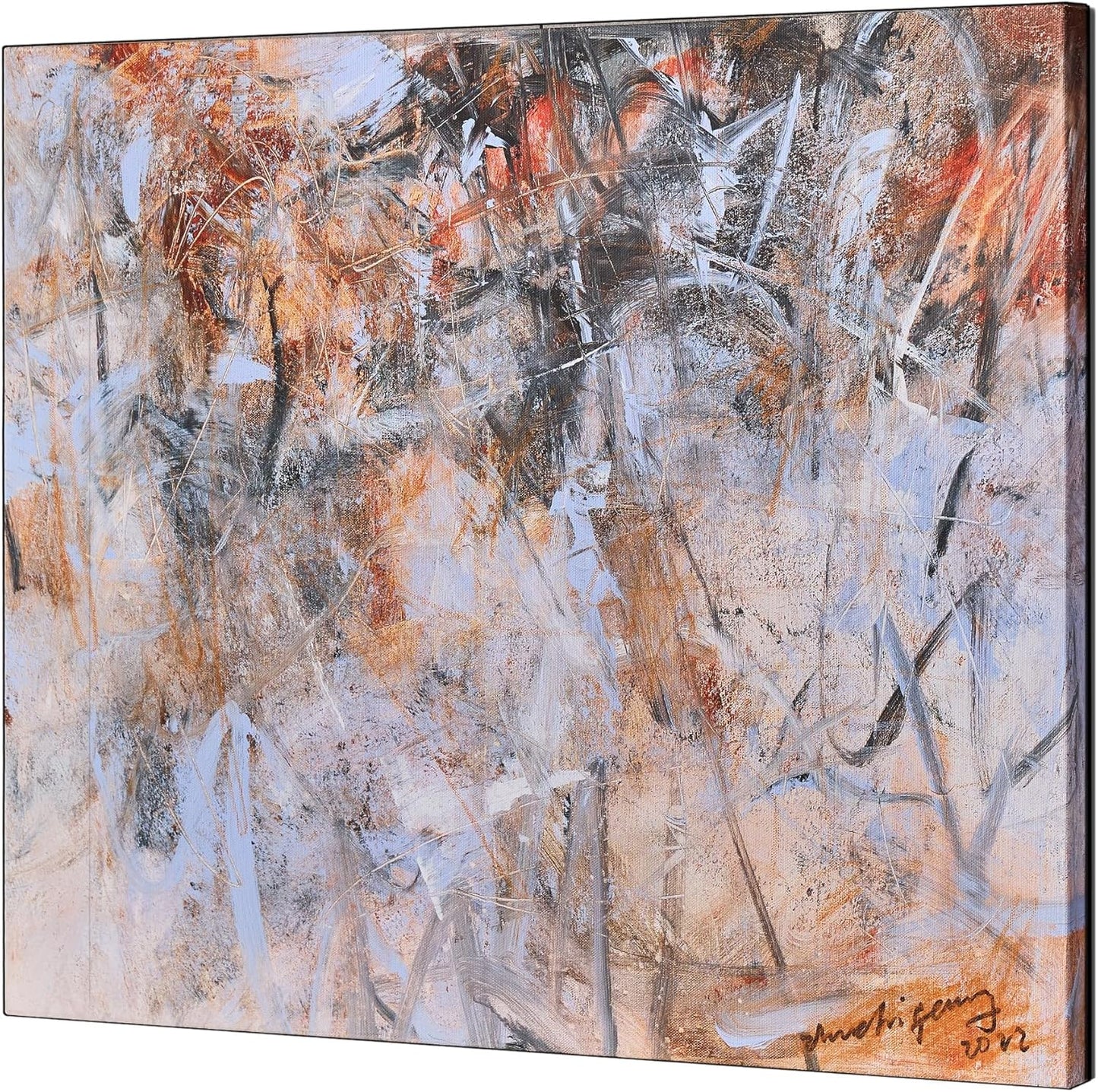 Gloliv Canvas Wall Art – Abstract Wall Decor Painting, Artist-Authorized Reproduction Canvas Prints, Modern Wall Art Decor for Living Room, Bedroom, or Office 23"x20"