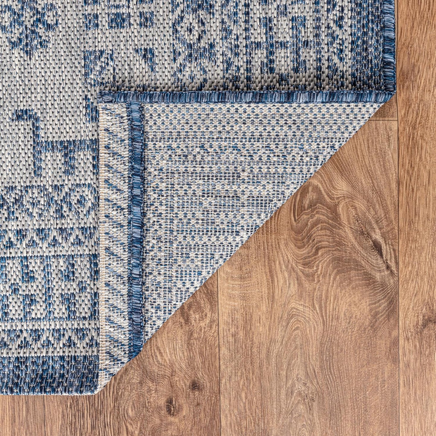 Keen Home Design Terrace Outdoor Area Rug - 8x10 Washable Indoor/Outdoor Rug for Patio, Kitchen, Balcony, Beach, Garden, Deck and Porch, Size: 7'7"x10'