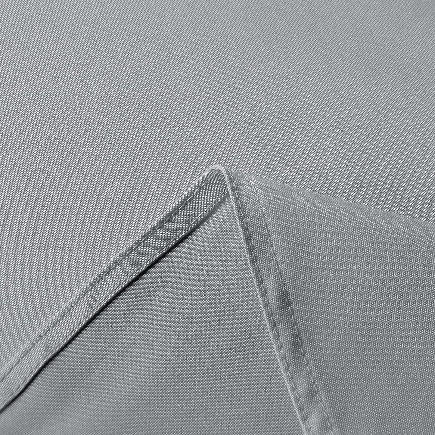 sancua Square Tablecloth - 60 x 60 Inch - Stain and Wrinkle Resistant Washable Polyester Table Cloth, Decorative Fabric Table Cover for Dining Tables, Buffet Parties and Camping, Silver Grey