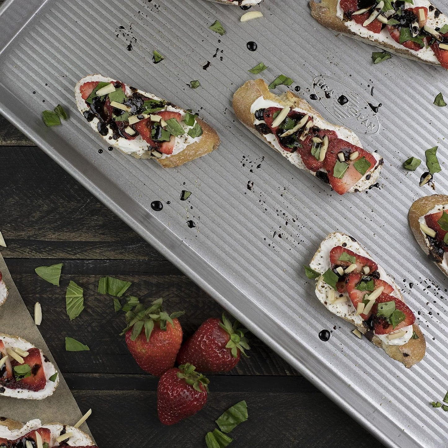 USA Pan Bakeware Nonstick Extra Large Baking Sheet Pan, Aluminized Steel