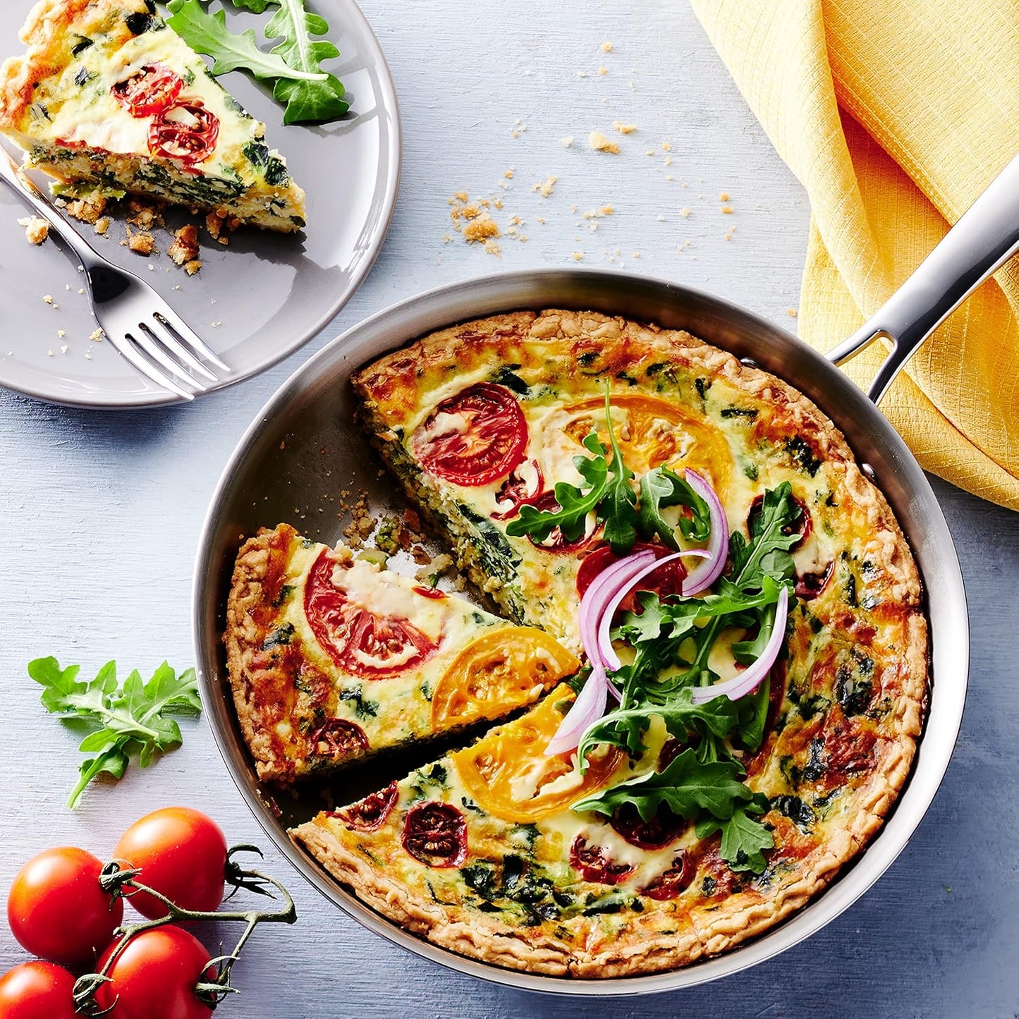 Tramontina Signature Tri-Ply Clad Stainless Steel 10-Inch Frying Pan, Induction-Ready Skillet, Dishwasher-Safe, NSF-Certified, Made in Brazil